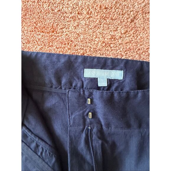 Antonio Melani Linen Blend Wide Leg Pants Women’s Size 6 High Rise Side Slits Na - Picture 3 of 8